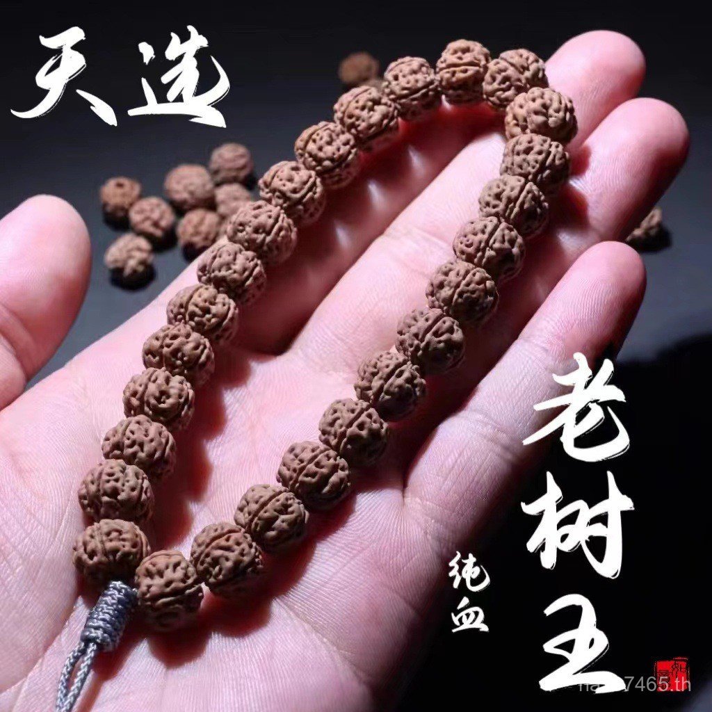 สร้อยข้อมือมังกรคู่ จากเมล็ด Bodhi โบราณ พร้อมเมล็ดดิบ Little King Kong Burst เกรดคุณภาพสูง I0KQ