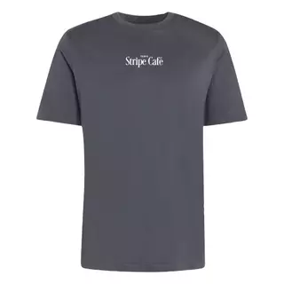 adidas ไลฟ์สไตล์ เสื้อยืดพิมพ์ลาย COFFEE CAFE DONUT BOX ผู้ชาย สีเทา KB2502