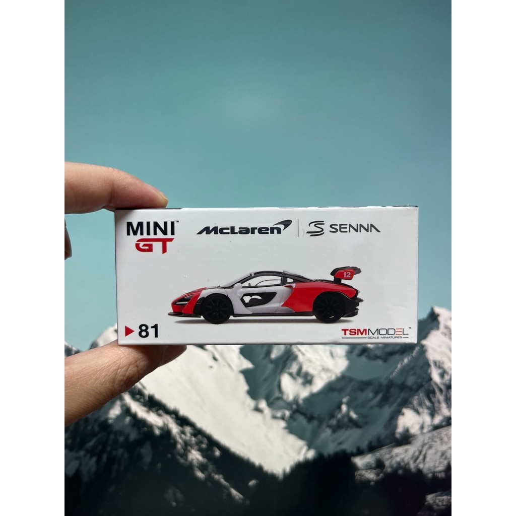 Mini minigt 81 McLaren SENNA Marlboro White Red McLaren SENNA ใหม่เอี่ยมที่ยังไม่ได้เปิดจําหน่ายไม่ส