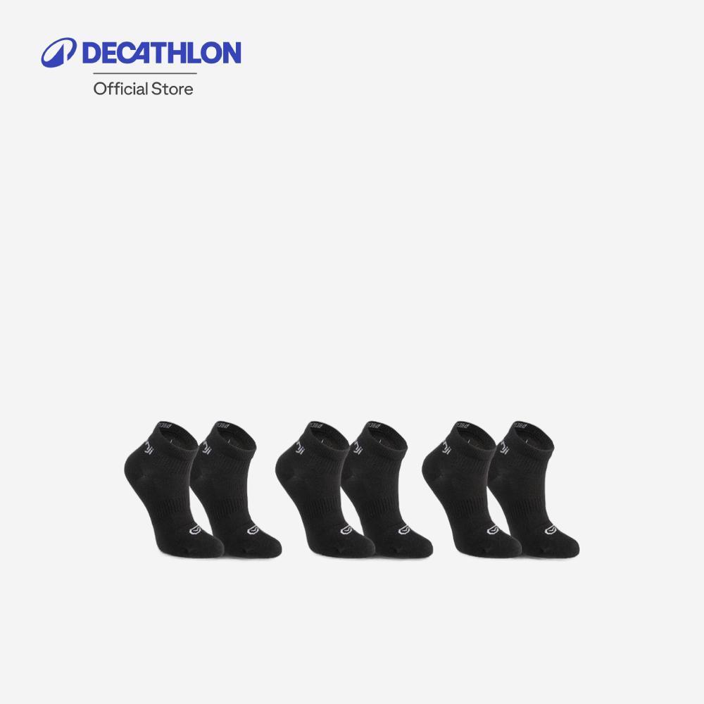 Decathlon Kids' Athletics Low Socks 3-Pack ถุงเท้ากรีฑาหุ้มข้อสำหรับเด็กแพ็ค 3 ค