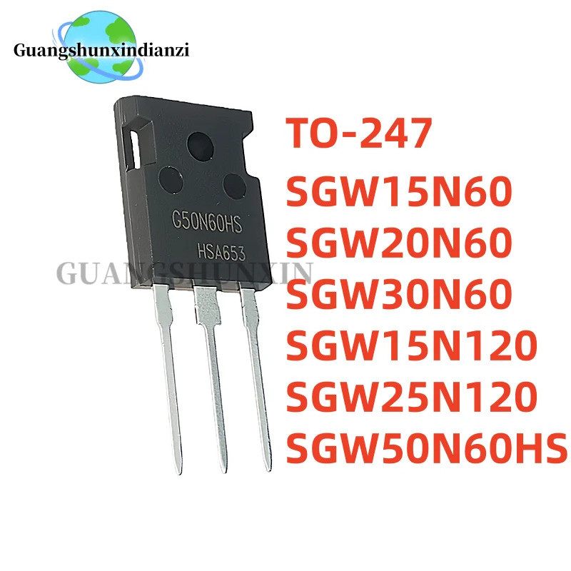 5PCS SGW20N60 G20N60 SGW15N60 SGW30N60 SGW15N120 SGW25N120 SGW50N60HS 20N60 G15N60 G30N60 G15N60S G1