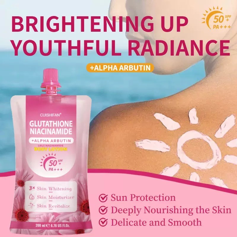 โลชั่นทาผิว กลูต้าไธโอน ไนอาซินาไมด์ บอดี้โลชั่น บำรุงผิวล้ำลึก ปรับผิวให้เรียบเนียน ช่วยให้ผิว Bright - รูปที่ 3