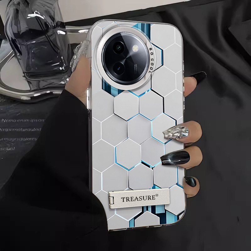 เคส vivo y200 vivo y200 5g เคส เหมาะสําหรับ vivoY200i เคสโทรศัพท์สีสันเงินรังผึ้ง y76s ความรู้สึกระด