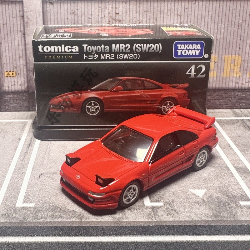[สต๊อกพร้อม] TOMY TOMY ของแท้ July New Car PREMIUM Black Box No. 42 Toyota MR2 SW20 โมเดลรถอัลลอย