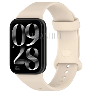 ใหม่เข้ากันได้กับ Xiaomi Mi Band 9/8 Pro สายนาฬิกาซิลิโคน Universal Redmi Watch 5/4 สายรัดข้อมือ