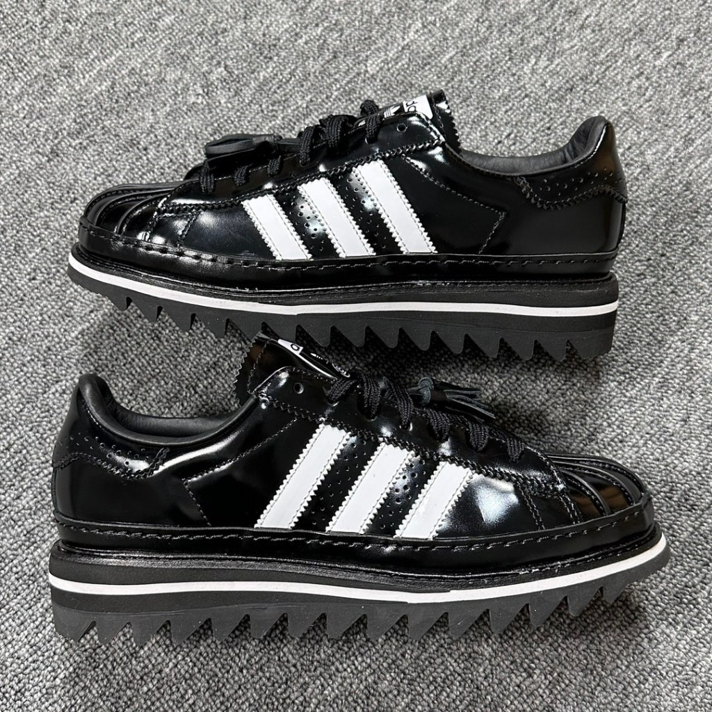 2024 ใหม่ CLOT X AD SUPERSTAR สีขาว Edison Chen รองเท้าผ้าใบสําหรับผู้ชายและผู้หญิงรองเท้า