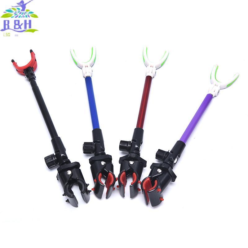 B&H ธ.ค. Telescopic Fishing Bracket Rod Holder 3 ส่วน Bracket Support Stand Tool {vn}