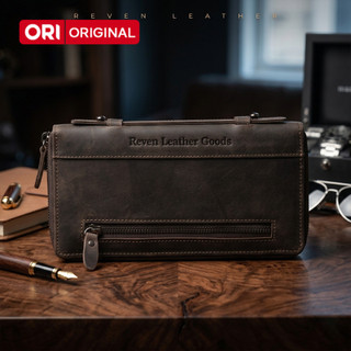 Handbag Clutch Bag Pria REVEN BENICIO Leather 100% Kulit Sapi Asli Tas Tangan Cowok
