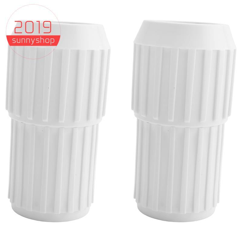 [ซันนี่ช็อป2019]เสาเทเลสโคปสระว่ายน้ํา2ชิ้นเปลี่ยนล็อคลูกเบี้ยว,พลาสติกสีขาวเลขที่ล็อคลูกเบี้ยวสําหรับเสาสระว่ายน้ําแบบยืดไสลด์