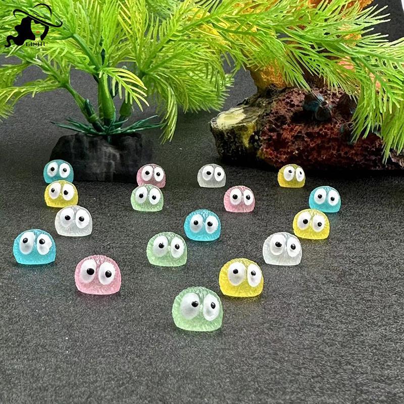 LISHU 10 ชิ้น Luminous Briquettes Elfs Ball Sprite Du ตุ๊กตาตกแต่งบ้านเรืองแสง Miniature Fairy อุปกรณ์ตกแต่งสวน th