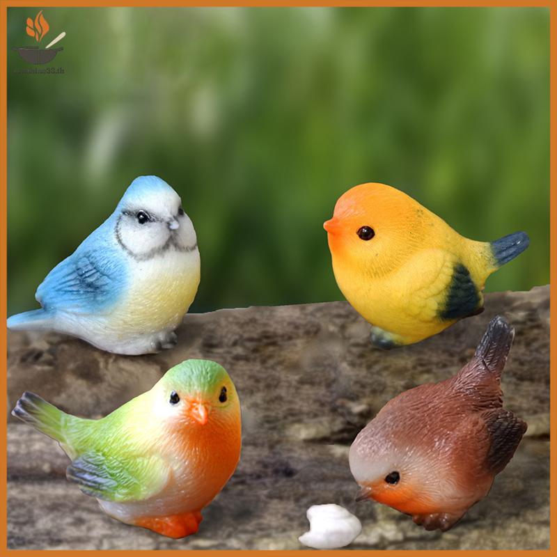 THSUN จําลองนกป่าสัตว์ของเล่นน่ารัก Mini Parrot ตัวเลข Miniature ภูมิทัศน์เครื่องประดับในครัวเรือนตกแต่งของขวัญ TH