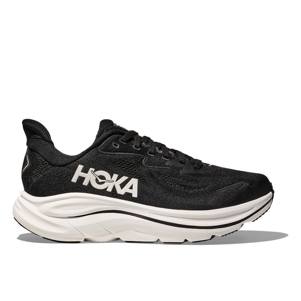 HOKA Clifton 10 Road Running Shoes Wide Road Running Shoes Mens 1162032-BWHT