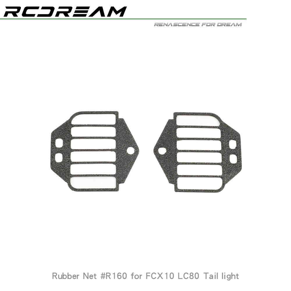 ตะแกรงป้องกันไฟท้ายจําลองสําหรับ 1/10 FMS FCX10 LC80 RC Crawler รถ