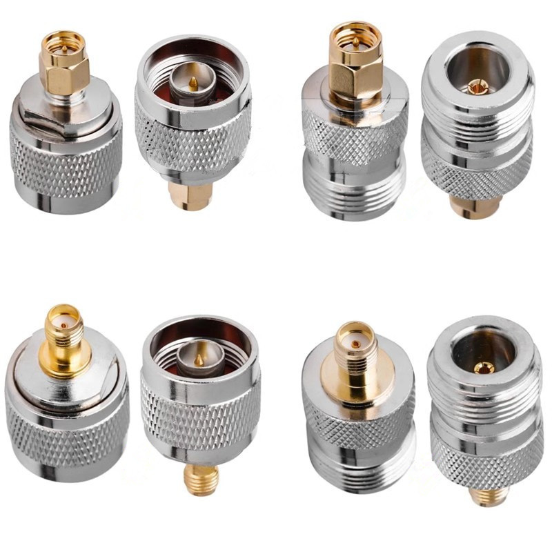 หัวแปลง RF (คลื่นความถี่วิทยุ) ชนิด BNC เพศผู้ เป็น SMA เพศเมีย ชนิด N UHF/TNCQ9 สำหรับวิทยุสื่อสารและสถานีฐานเสาอากาศ