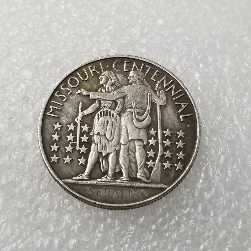 งานฝีมือโบราณ 1921 Semi-Dollar Silver-Plated Silver Dollar 328 งานฝีมือโบราณ 1921 (2X4) เหรียญที่ระล