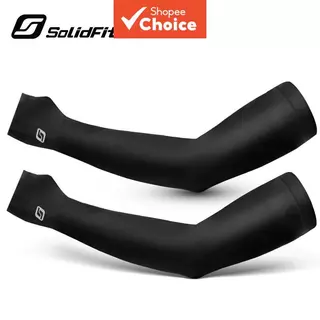 Solidfit Cooling Uv Protection Breathable Quick Dry Arm Sleeves, Upf50 + ผ้าไหมน้ําแข็งสําหรับวิ่ง Camping ฤดูใบไม้ผลิฤดูร้อนกลางแจ้ง