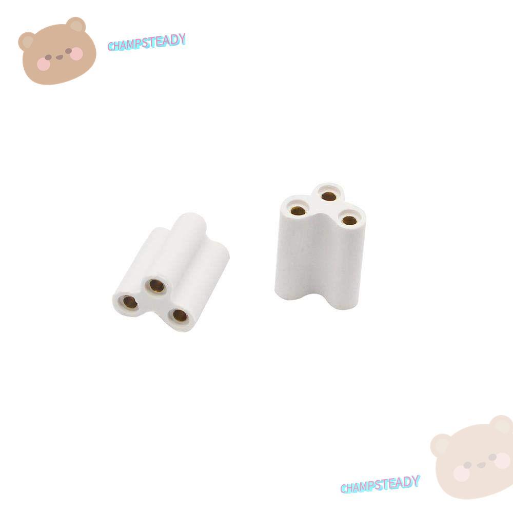 CHAMPSTEADY 100/50/30/20/10 ชิ้น 3 หลุม Hard Joint Connector, Splice Seamless Joint T5 T8 Bracket Li