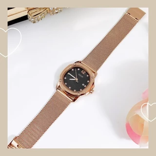 JULIUS JA-1554 นาฬิกาข้อมือผู้หญิง สายสแตนเลส กันน้ำ Quartz นาฬิกาแฟชั่นผู้หญิง พร้อมกล่อง