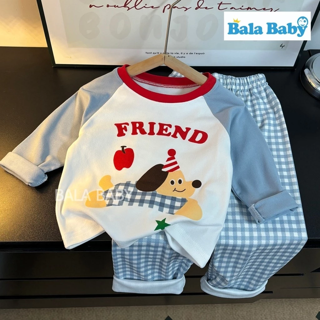 ชุดลำลองเด็ก เสื้อแขนยาว+กางเกงขายาว ชุดแฟชั่นเด็ก Size80-120cm CXT10 thumbnail 4