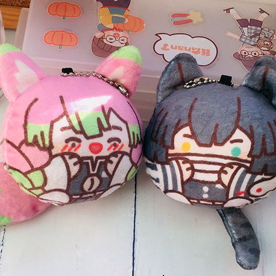 [เหมียวผู้ใหญ่] ตุ๊กตาต้นฉบับจาก Demon Slayer มีตัวละครTanjiro และ Zenitsu