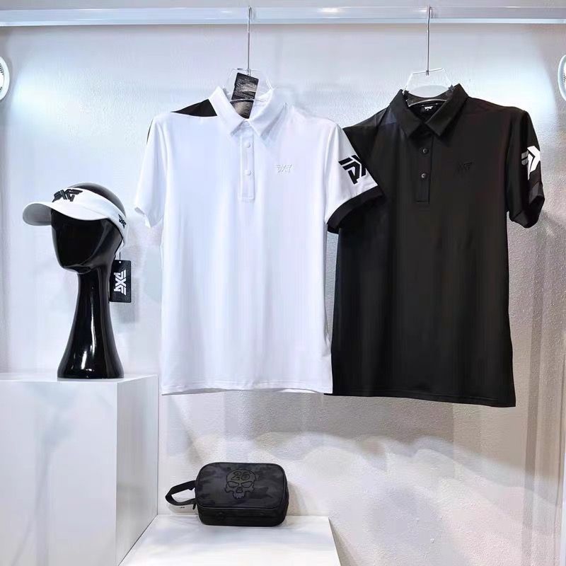PXG สไตล์ใหม่สำหรับผู้ชาย เสื้อกอล์ฟสั้น