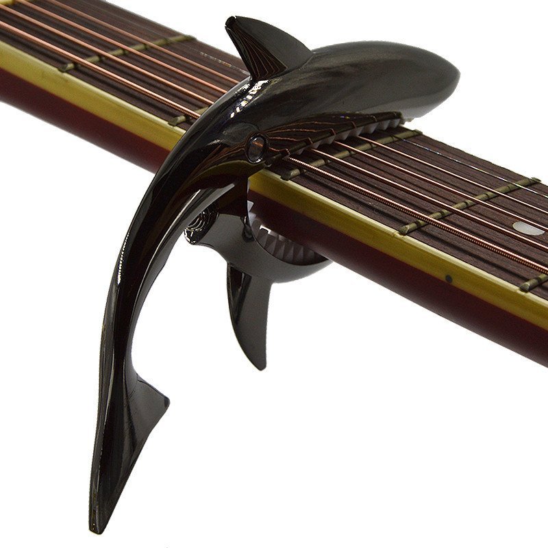 กีต้าร์โปร่ง capo capo Transposer กีต้าร์โปร่งไฟฟ้า Tuning Creative Shark GZ0X