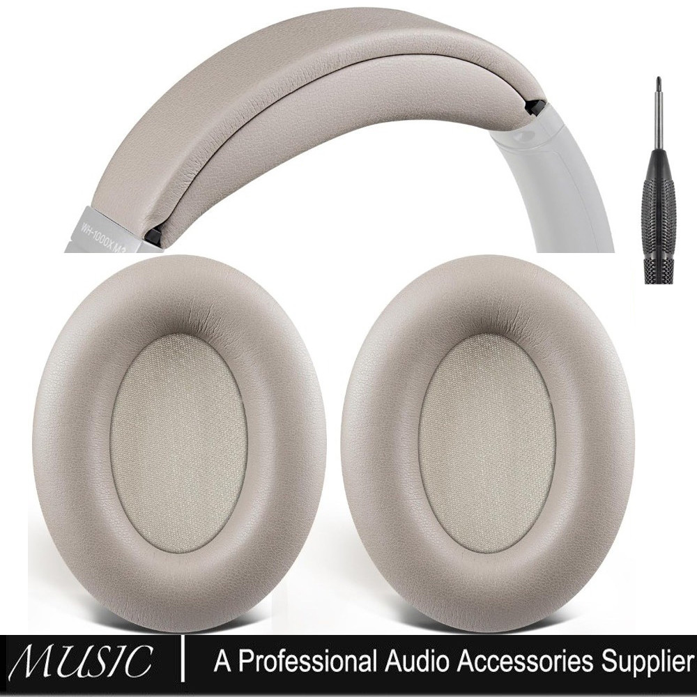 แผ่นรองหูฟังแบบคาดศีรษะ สําหรับ Sony WH-1000XM3, WH1000XM3 เปลี่ยน Headstrap Pad และแผ่นรองหูซ่อม - สีดํา