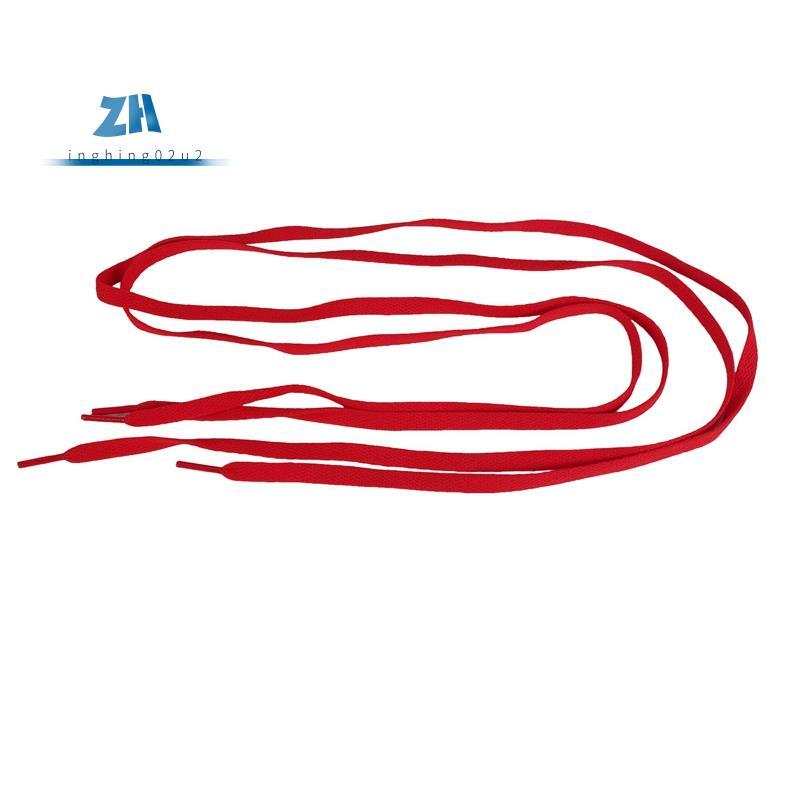 Flat Shoe Laces Bootlaces Trainers Skate เชือกผูกรองเท้าที่แข็งแกร่งสีแดง