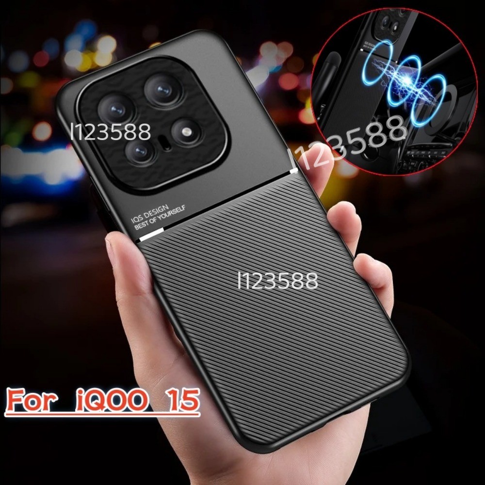ปลอกสําหรับ iQOO 15 5G 2025 IQOO15 Slimple เคสโทรศัพท์แม่เหล็กน้ําหนักเบา TPU ซิลิโคนกันกระแทกกลับ Cove