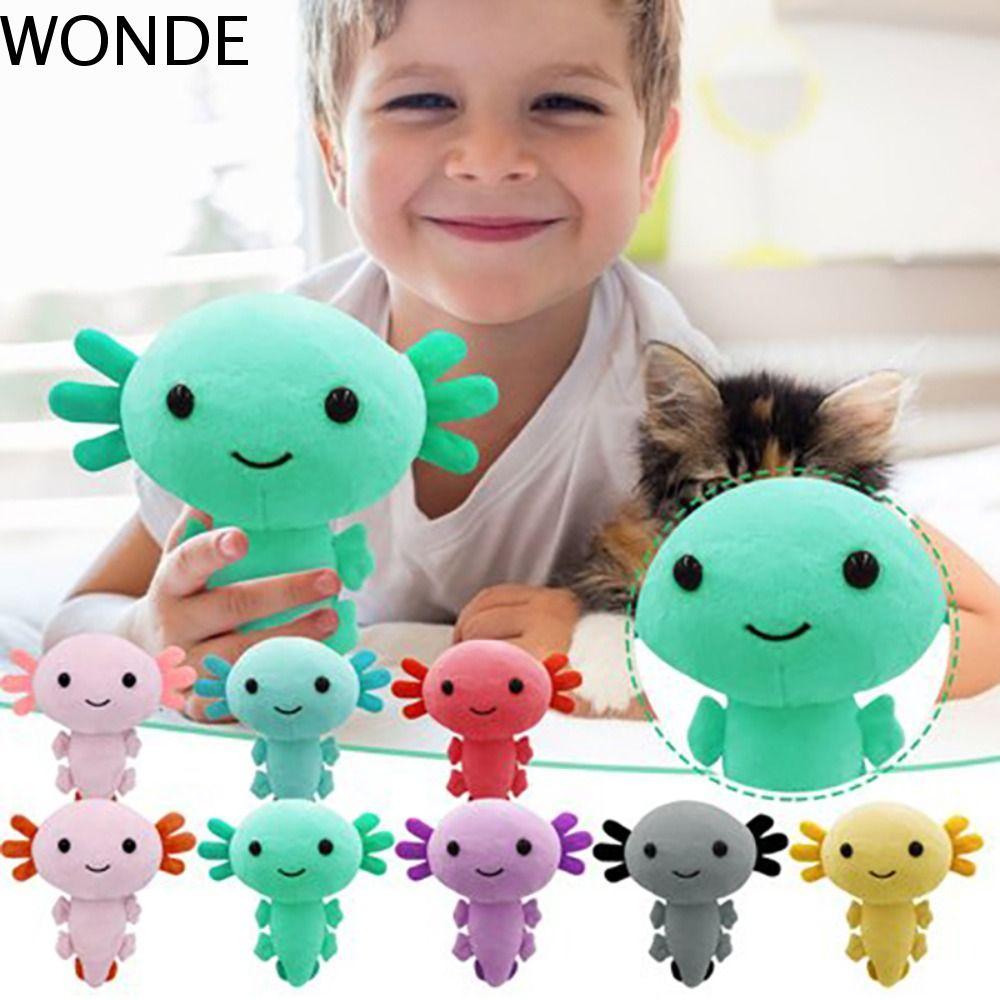 WONDE 20 ซม.Axolotl ของเล่นตุ๊กตา, Plushie Axolotl Salamander Axolotl ตุ๊กตาสัตว์ Plushie ตุ๊กตา, Pe