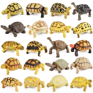 SUQI ตุ๊กตาเต่า,รายละเอียดประติมากรรมรุ่น Figurines เต่าดาว,ตุ๊กตาสัตว์ PVC สัตว์รูปร่าง PVC เครื่องประดับของเล่นเด็ก