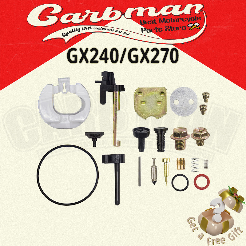 lชุดซ่อมคาบู Gx240 Gx270 ชุดซ่อมคาบู อะไหล่คาบู เครื่องยนต์ 9-11แรง ใส่ได้ทุกยี่ห้อ รับประกันคุณภาพ