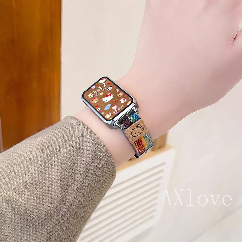 น่ารัก KT ลายสก๊อตสายรัดสําหรับ Huawei Band 10 9 8 สร้อยข้อมือแฟชั่นสําหรับ Huawei Band Fit 3 4Pro Watchband อุปกรณ์เสริม - รูปที่ 2