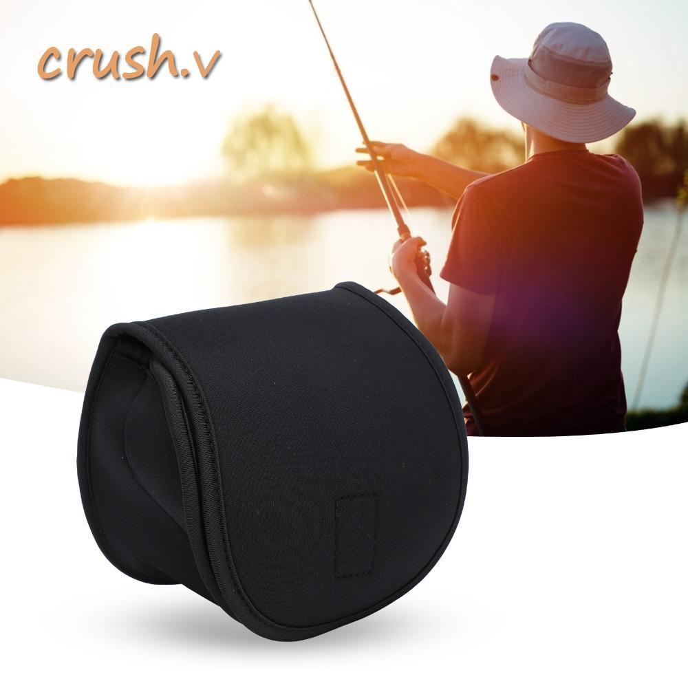 [CRUSH] Fly Fishing Reel Cover, Neoprene All-around Safety Fly Reel Cover, ทนทานน้ําหนักเบาสีดํา Ree