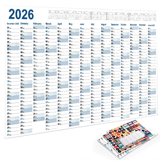 ปฏิทิน 2026 365 วัน พลันเนอร์รายปี รายเดือน รายสัปดาห์ สมุดวางแผน To-do List ปฏิทินแขวน/ตั้งโต๊ะ สำหรับนักเรียน–ออฟฟิศ