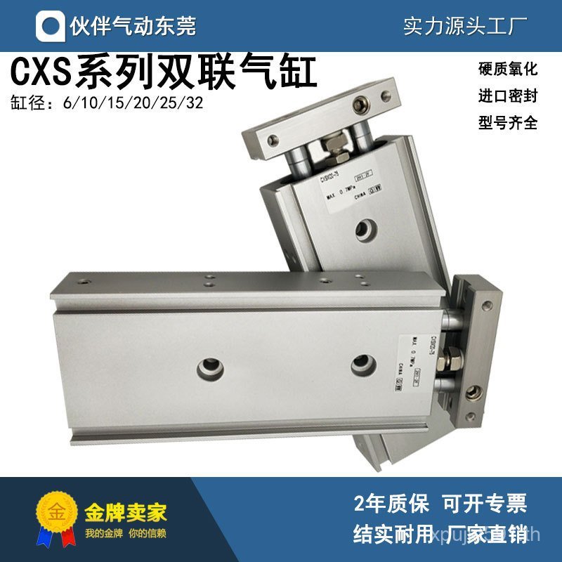 5040 คลังสินค้าพร้อม CXSM6-20/กระบอกสูบ Partner CXSM6-30 แกนคู่// CXSM6-10 นิวเมติก/คู่ใหม่ BWKT