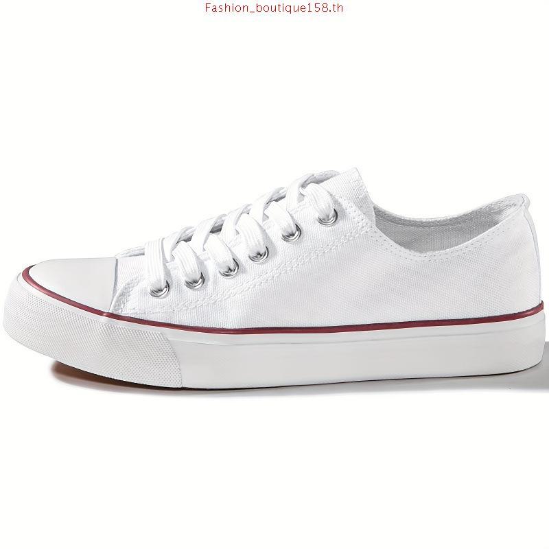Mc JEANS รองเท้าผ้าใบ รองเท้า Mc แท้ Unisex สีขาว ใส่ได้ทั้ง ผู้ชาย และ ผู้หญิง ทรงสวย ใส่สบาย M09Z0