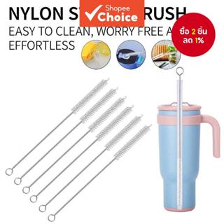 ชุดแปรงทําความสะอาดถ้วยและหลอดนํากลับมาใช้ใหม่ได้ห้าชิ้น: เห…