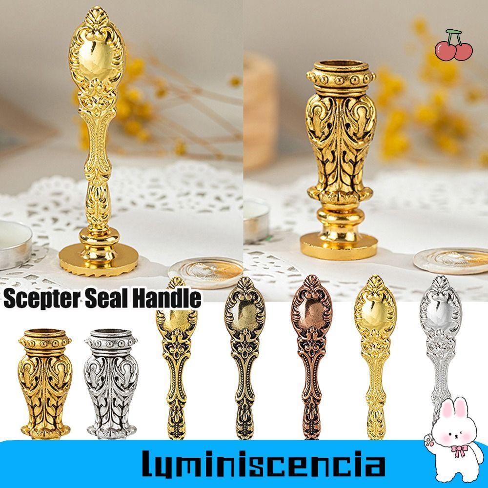 LUMINESCIA Wax Seal Stamp Handle Retro DIY Scrapbooking Envelope ตกแต่งคอลัมน์โรมัน