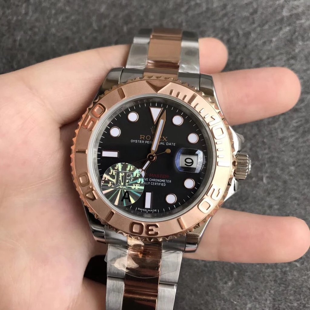 JF สินค้าใหม่ Rolex Yacht Generation YM Rose Gold 3135 Movement