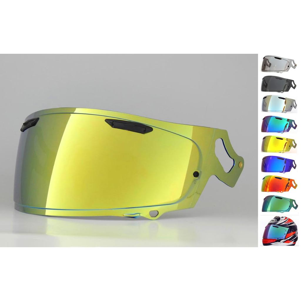 RXP VAS-V MV Compatible Mirror Shield Gold Aftermarket [Arai Helment Shield RX-7X Astral-X Vector-X 