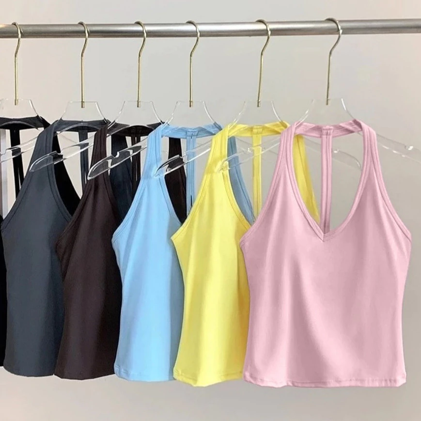 【YOGATRUTH】ชุดโยคะ เสื้อชั้นในกีฬาแบบมีฟองน้ำเสริมหน้าอก เสื้อกล้ามออกกำลังกาย สามารถสวมใส่เดี่ยวๆ หรือเป็นชั้นในได้ มีหลายสีให้เลือก