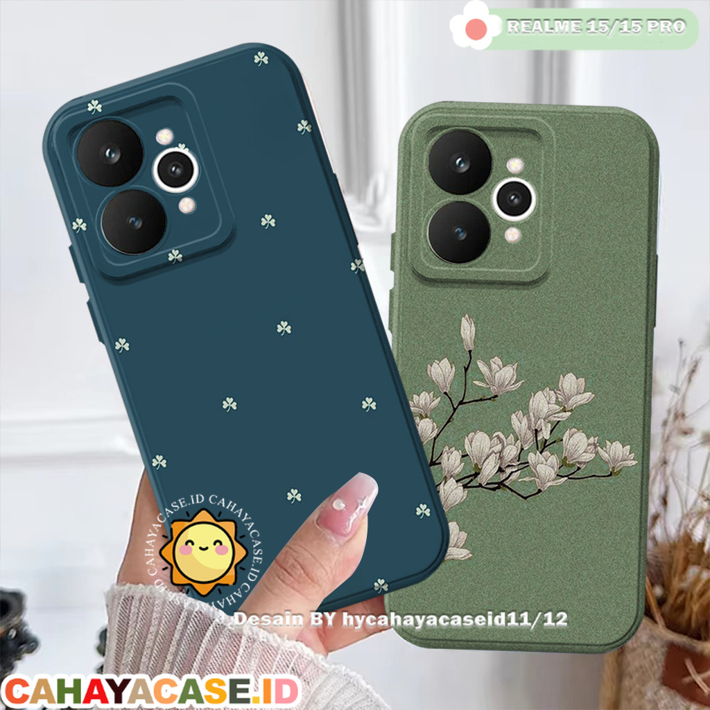 Softcase Realme 15 / Realme 15 Pro / Realme 14 / Realme 14T / Realme 9 - เคส Leaf Motif - Procamera