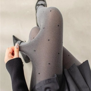 ถุงน่องกำมะหยี่บาง 120D สีเทา สไตล์ลอลิต้าสำหรับฤดูใบไม้ผลิแ…