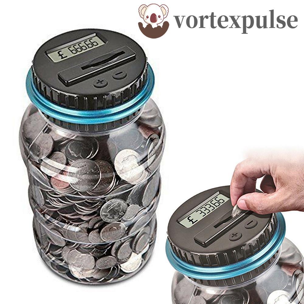 VORTEXPULSE กล่องประหยัดเงิน Digital Electronic 1.5L USD EURO GBP กระปุกออมสิน