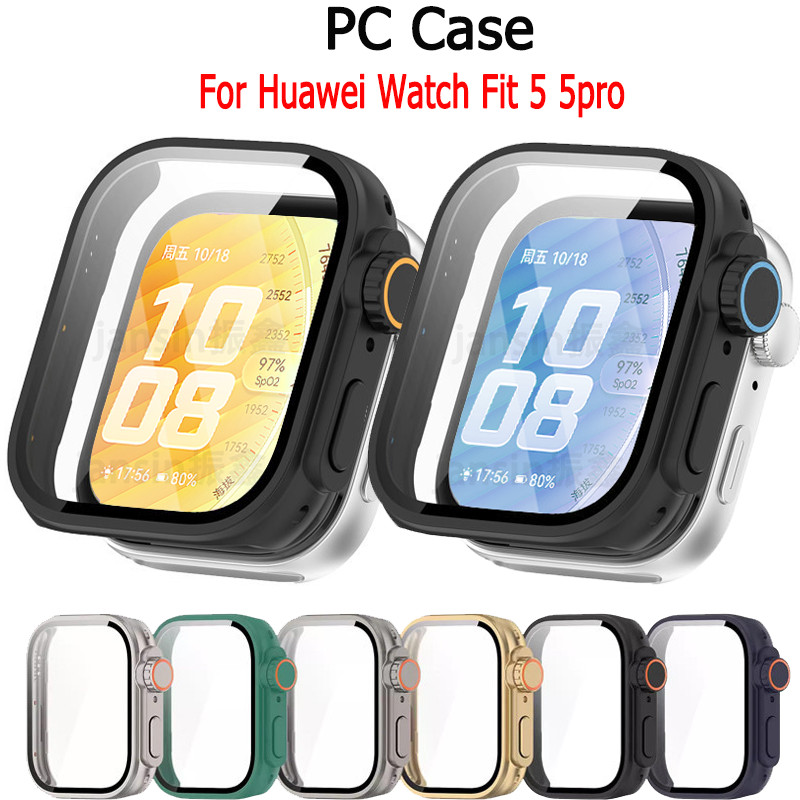 กระจกนิรภัย สําหรับ Huawei Watch Fit 5 5Pro สมาร์ทสายนาฬิกาฝาครอบป้องกันกันชน