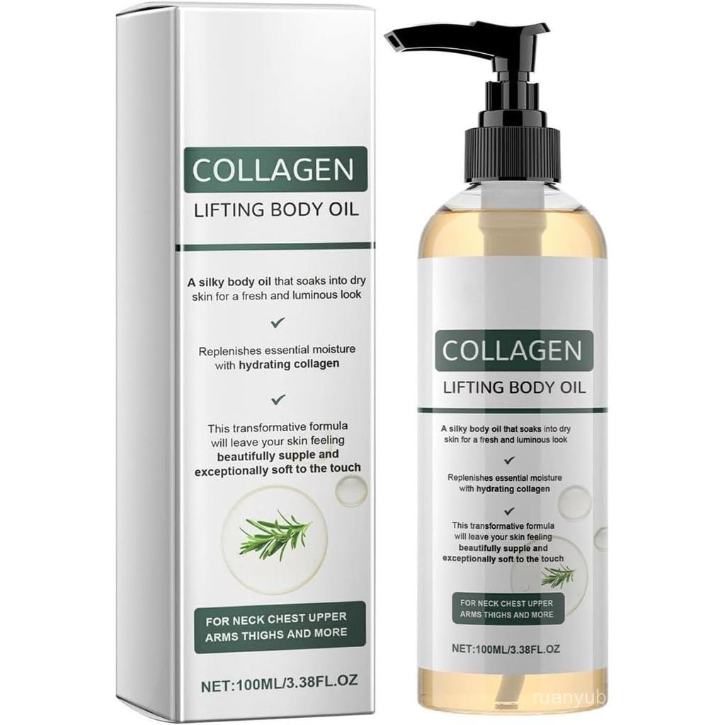 Collagen Lifting Oil Hydrating Oil พร้อมคอลลาเจนสําหรับครีมสําหรับผิว Neckline Arms และ Ts (1 ชิ้น)