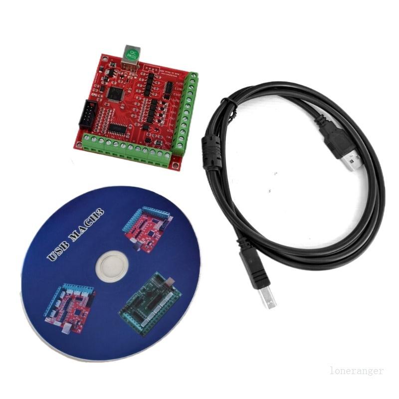 Loner CNC USB MACH3 100Khz Breakout Board 4 แกนอินเทอร์เฟซ Driver Motion Controller