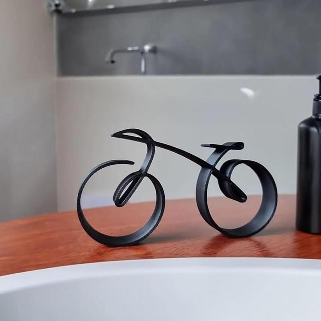 Wireframe สไตล์อะคริลิคจักรยานประติมากรรม Minimalistic Home ทนทาน Wall Decor bytumth