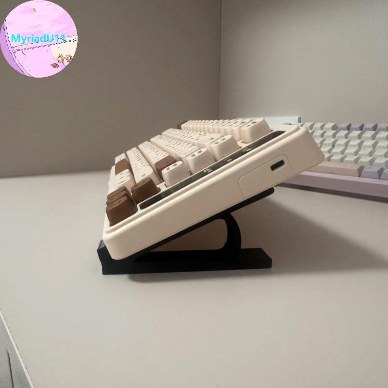 MyriadU 1 คู่คีย์บอร์ด Risers แบบพกพาปรับ Riser อุปกรณ์เสริมสําหรับโต๊ะคอมพิวเตอร์เหมาะสําหรับ Home Office Workspace TH